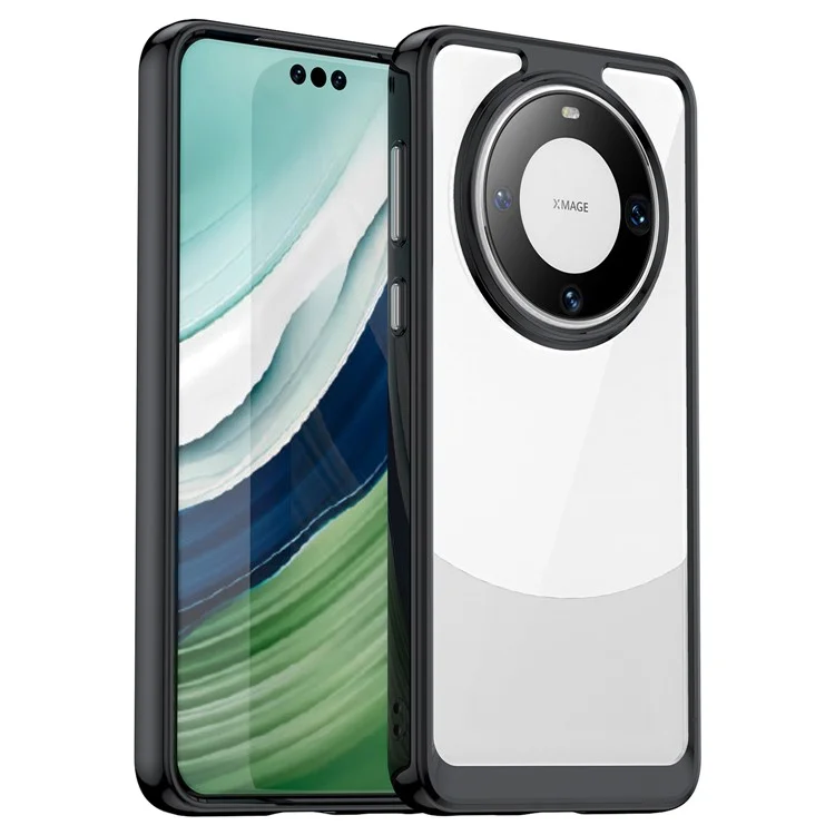 Para Huawei Mate 60 Pro Case TPU+Acrylic Drop-proof Phone Cover - Preto