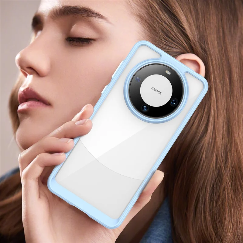 For Huawei Mate 60 Cover Stødfast TPU+Acryl Telefonbeskyttelse - Blå