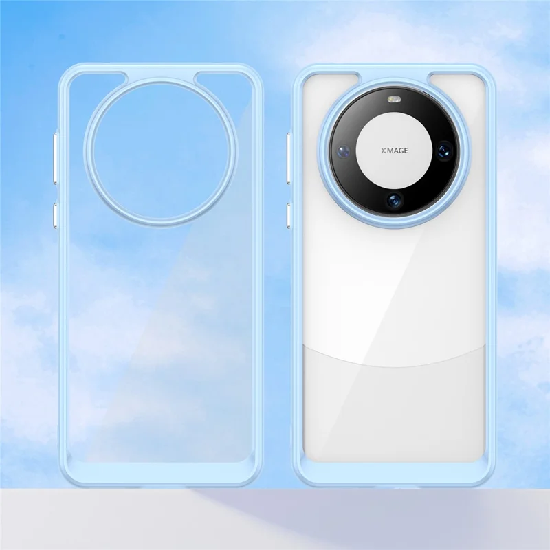 For Huawei Mate 60 Cover Stødfast TPU+Acryl Telefonbeskyttelse - Blå