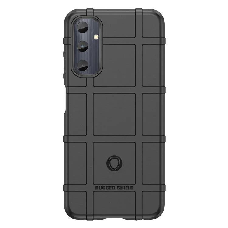 Per Samsung Galaxy A05s 4G Case TPU Cell Phone Cover Square Grid Texture Protector - Nero