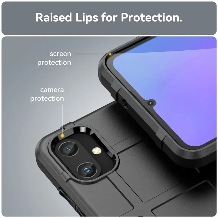 For Samsung Galaxy A05 4G Case Slim-Fit TPU Phone Cover Dustproof Shell - Black