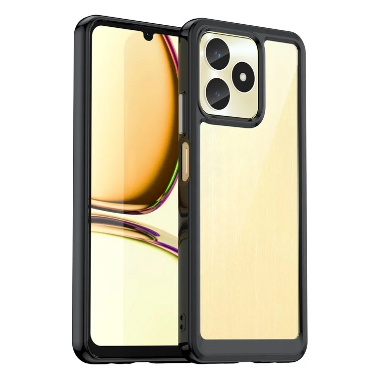 Для Realme C53 (Global) / C53 (India) / C51 Case Drop-proof Protection Mobile Phone Cover - Black