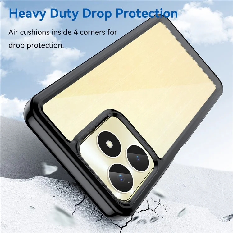 Для Realme C53 (Global) / C53 (India) / C51 Case Drop-proof Protection Mobile Phone Cover - Black