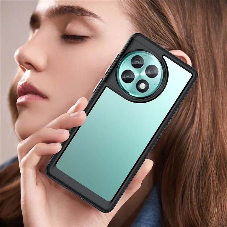 For OnePlus Ace 2 Pro 5G Case Anti-drop Cell Phone Back Cover - Black
