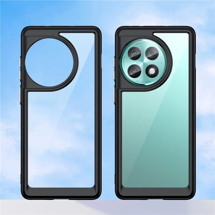 For OnePlus Ace 2 Pro 5G Case Anti-drop Cell Phone Back Cover - Black