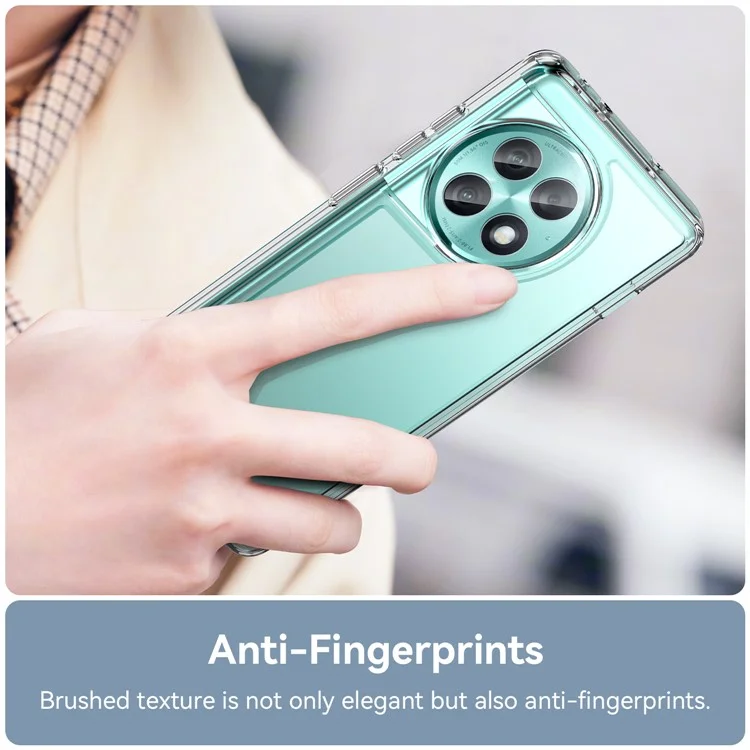 For OnePlus Ace 2 Pro 5G Case Anti-drop Cell Phone Back Cover - Transparent