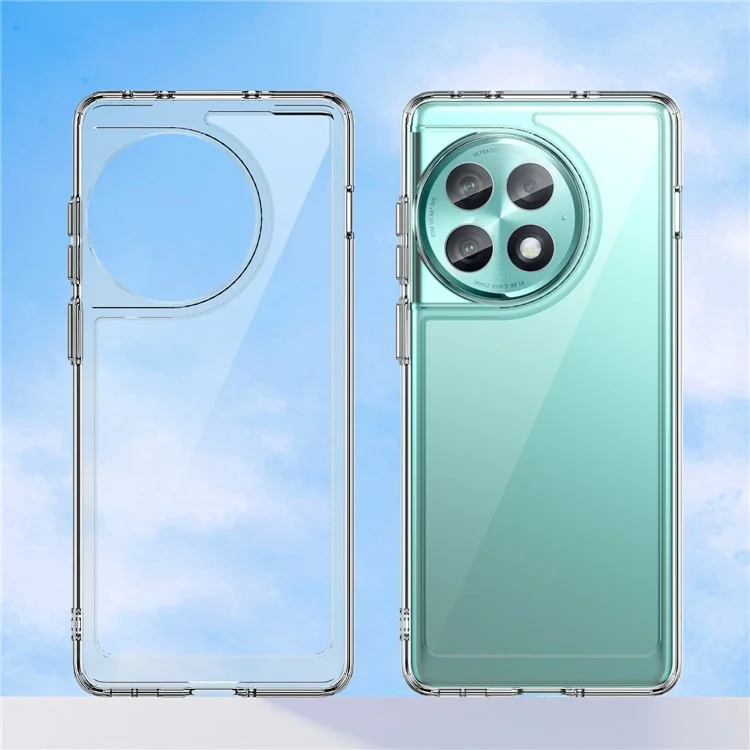 For OnePlus Ace 2 Pro 5G Case Anti-drop Cell Phone Back Cover - Transparent
