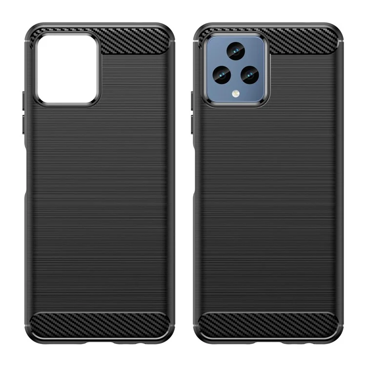 Per T-Mobile T Phone 5G / REVVL 6 5G / REVVL 6x 5G Case Soft TPU Carbon Fiber Texture Phone Cover - Nero