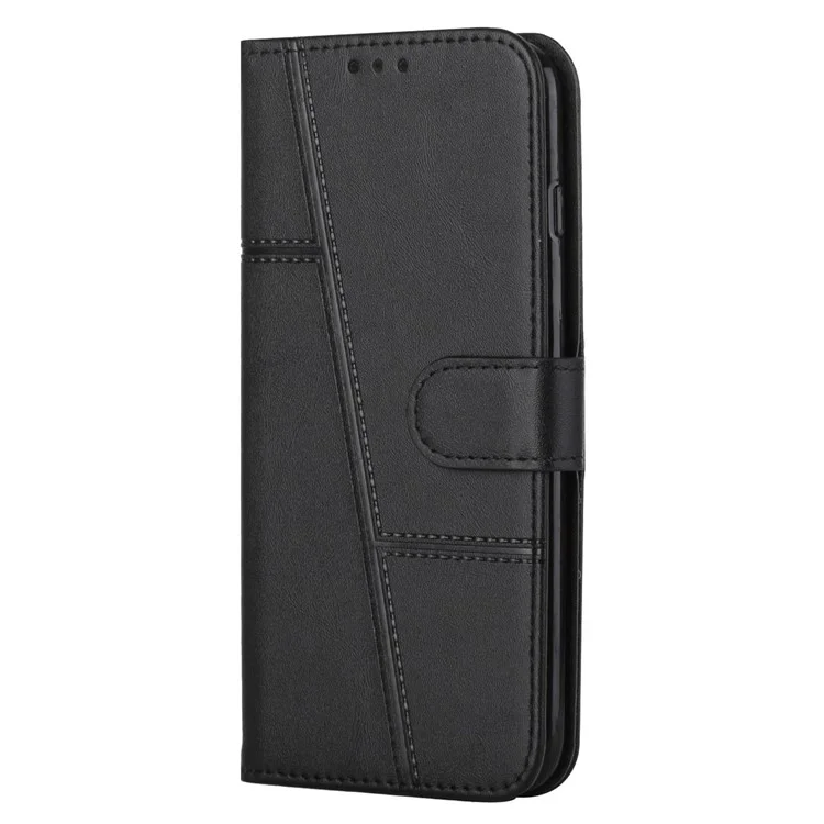 Per Oppo A58 4G Case Custodia antiurto in pelle PU con supporto magnetico - Nero