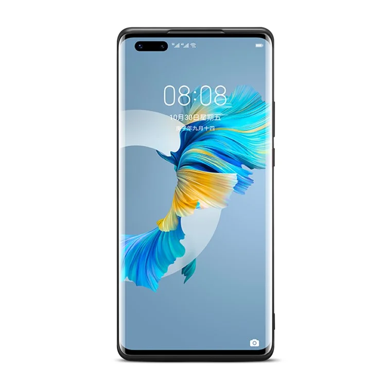 DENIOR Für Huawei Mate 60 Pro / 60 Pro+ Hülle Elastischer Kartenhalter PU-Leder beschichtetes TPU+PC Telefonabdeckung - Grau