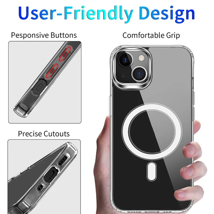 Per Iphone 15 Plus Magnetic Case Compatibile Con Magsafe Tpu+copertura Telefonica Anti-drop Acrilica