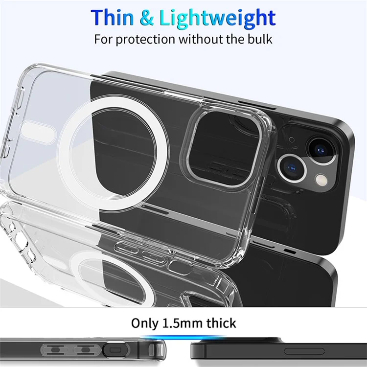 Per Iphone 15 Plus Magnetic Case Compatibile Con Magsafe Tpu+copertura Telefonica Anti-drop Acrilica