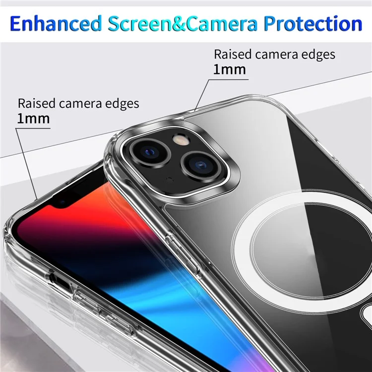 Per Iphone 15 Plus Magnetic Case Compatibile Con Magsafe Tpu+copertura Telefonica Anti-drop Acrilica