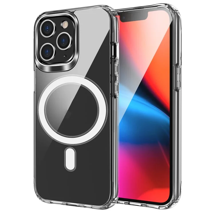 Pour L'iphone 15 Pro Case Tpu + Acrylique Tapochoping Cover Couverture Compatible Avec Magsafe