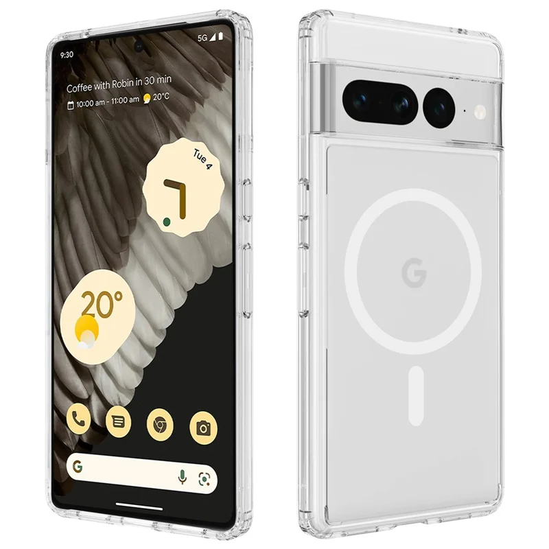 For Google Pixel 7 Pro 5G Case Compatible with MagSafe Acrylic+TPU Phone Cover