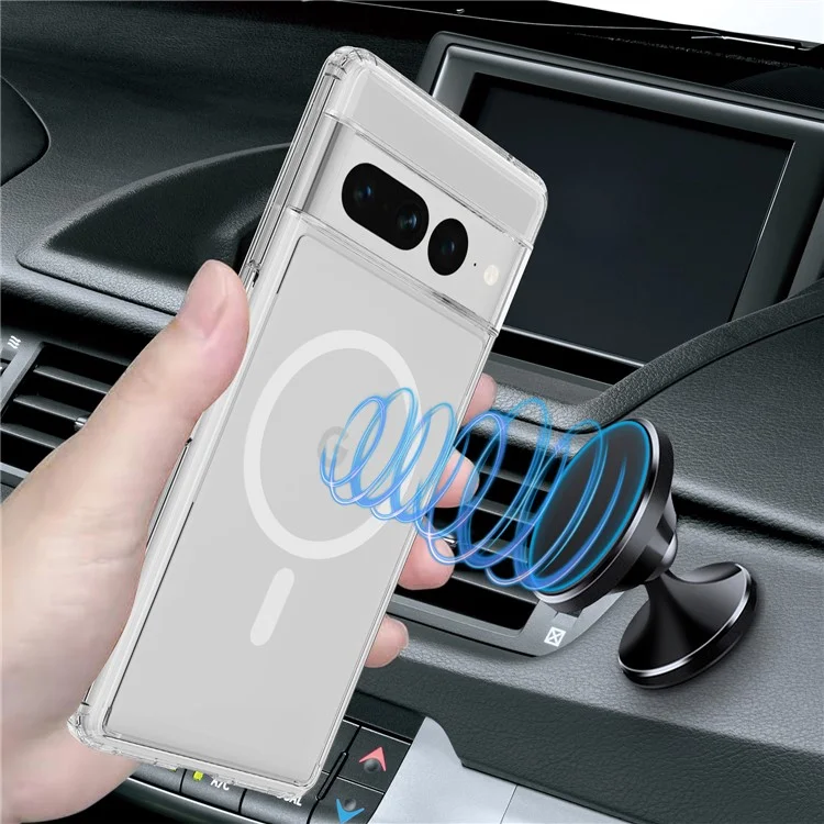 For Google Pixel 7 Pro 5G Case Compatible with MagSafe Acrylic+TPU Phone Cover