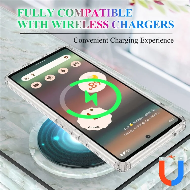 Funda transparente magnética para Google Pixel 6a, compatible con MagSafe