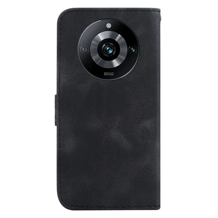 Para Realme 11 Pro 5G / 11 Pro+ 5G / Narzo 60 Pro 5G Funda Cuero PU Funda Teléfono Impreso en Forma de 7 - Negro