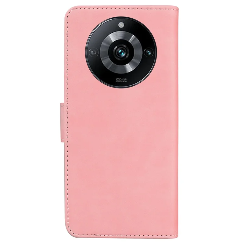 For Realme 11 Pro 5G / 11 Pro+ 5G / Narzo 60 Pro 5G Case Wallet Solid Color Leather Phone Cover - Pink