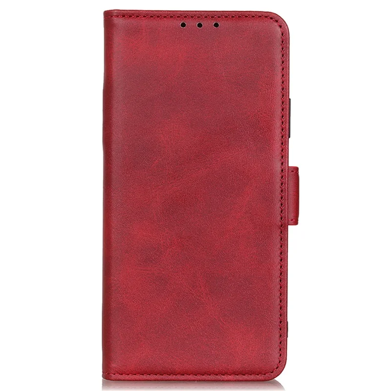 For Samsung Galaxy A05 4G Case PU Leather Wallet Stand Magnetic Phone Cover Shell - Red