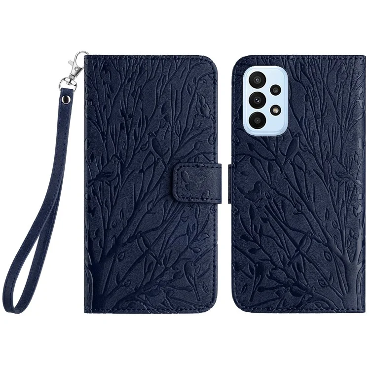 Wallet Leather Phone Cover for Samsung Galaxy A33 5G Case Stand Shell - Blue