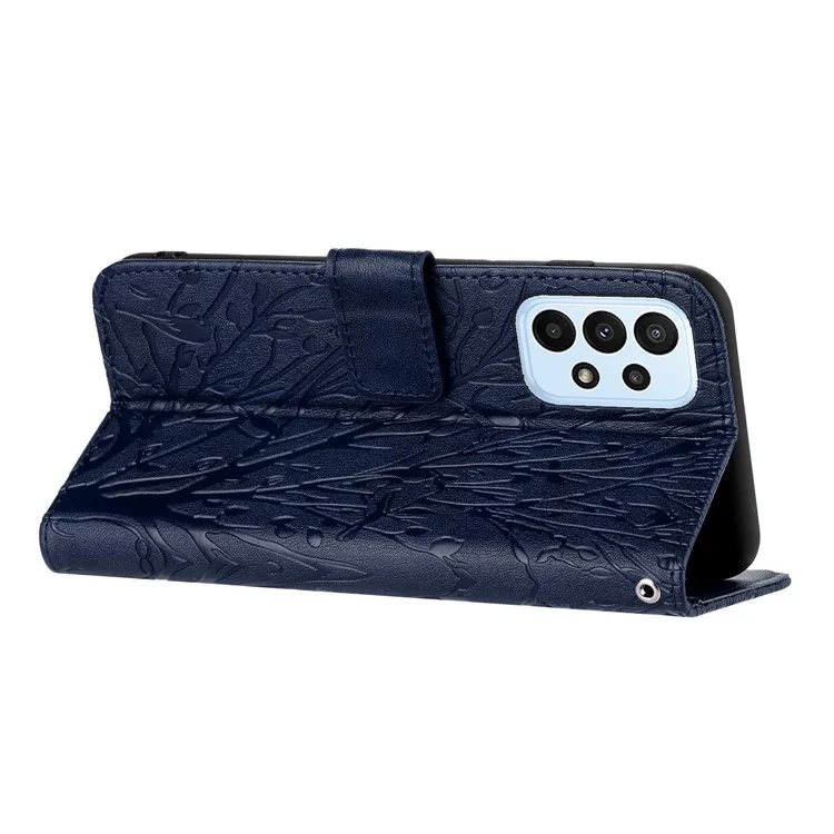 Wallet Leather Phone Cover for Samsung Galaxy A33 5G Case Stand Shell - Blue