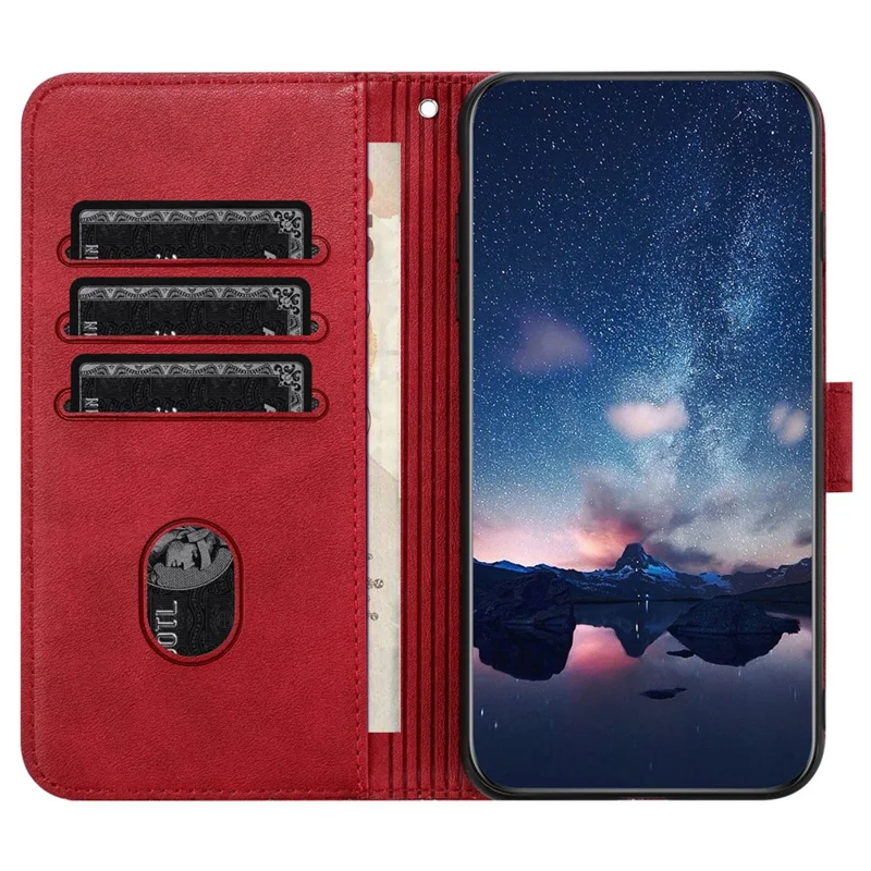 For Samsung Galaxy A23 5G (Global Version) / A23 4G Phone Case PU Leather Wallet Phone Cover - Red