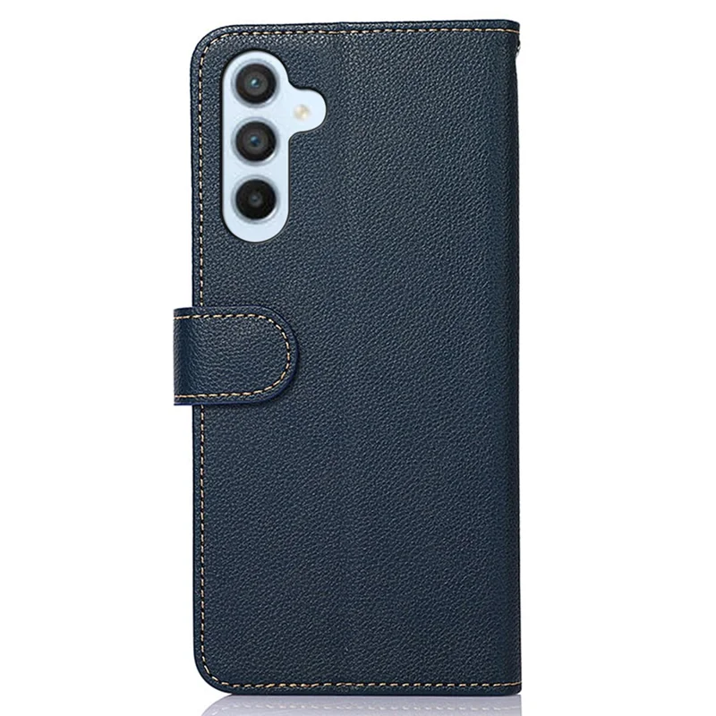 Étui KHAZNEH pour Samsung Galaxy A05s 4G RFID Blocking Wallet PU Leather Phone Cover - Bleu