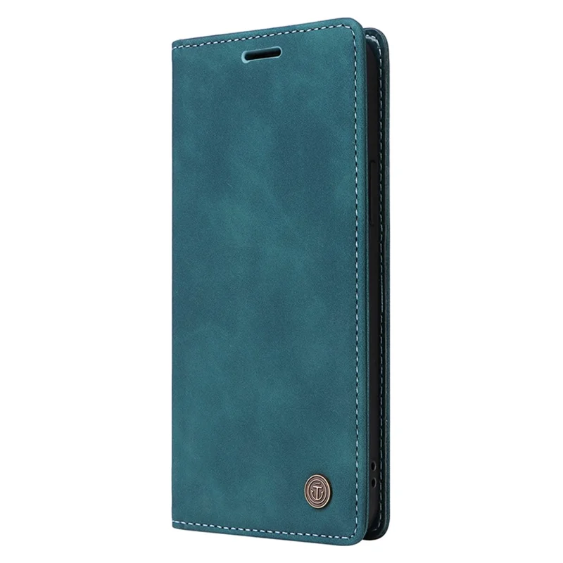 006 Series For iPhone 15 Pro Case PU Leather Phone Cover with Wallet Stand - Green