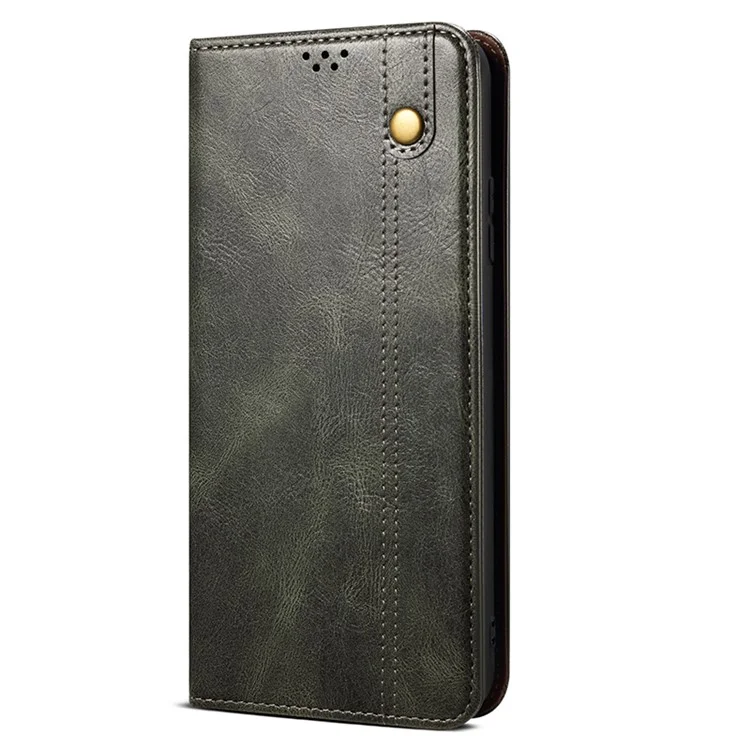 Für Samsung Galaxy F34 5G / M34 5G Hülle Slim-Fit PU-Leder Standfunktion Brieftasche Leder Handyhülle - Grün