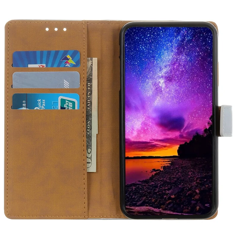 Für Samsung Galaxy A05 4G Hülle Slim-Fit Leder Wallet Hülle mit Ständerfunktion - Schwarz