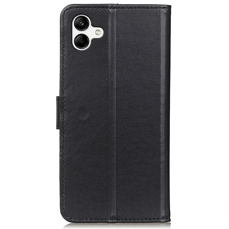 Für Samsung Galaxy A05 4G Hülle Slim-Fit Leder Wallet Hülle mit Ständerfunktion - Schwarz