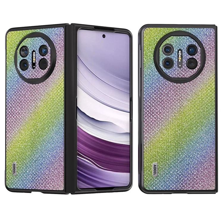 ABEEL для чехла Huawei Mate X5 из искусственной кожи с покрытием из поликарбоната с текстурой из страз - Разноцветный