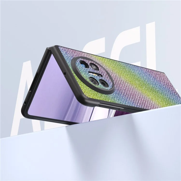 ABEEL для чехла Huawei Mate X5 из искусственной кожи с покрытием из поликарбоната с текстурой из страз - Разноцветный