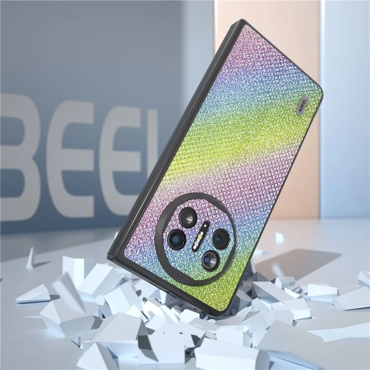 ABEEL для чехла Huawei Mate X5 из искусственной кожи с покрытием из поликарбоната с текстурой из страз - Разноцветный