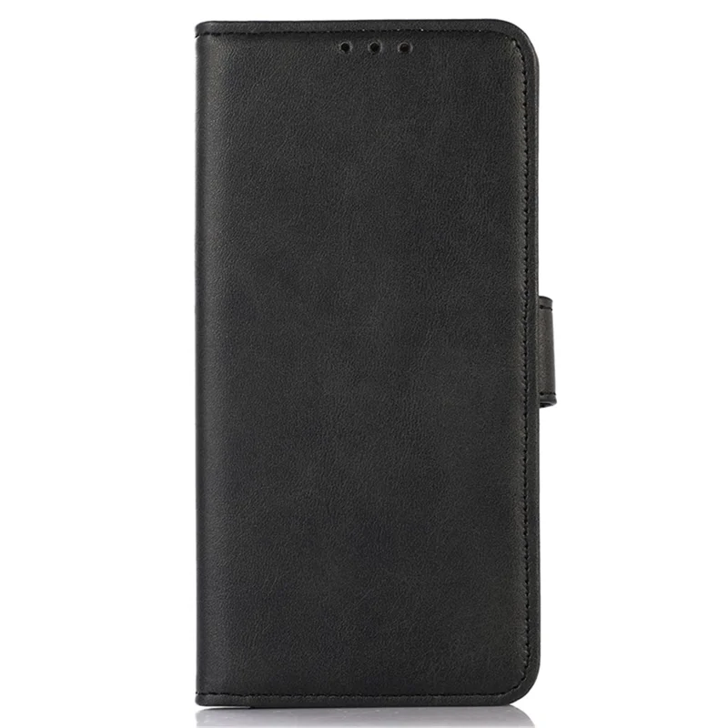 Für Samsung Galaxy A05 4G Hülle Kuhledertextur Anti-Kratzer Leder Smartphone-Ständer Brieftasche - Schwarz