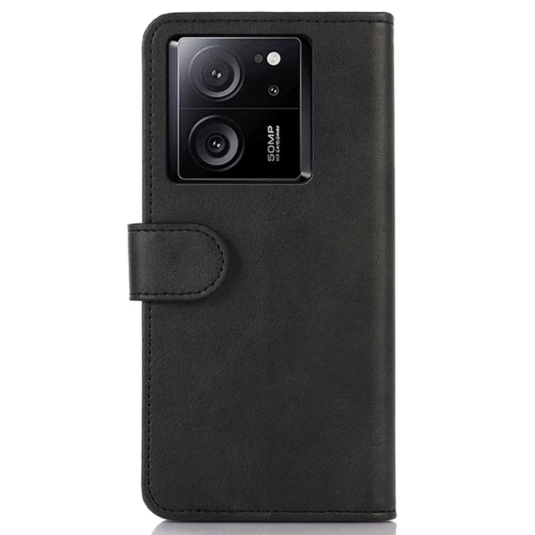 For Xiaomi 13T / 13T Pro / Redmi K60 Ultra Case Shockproof Wallet Stand Cell Phone Cover - Black