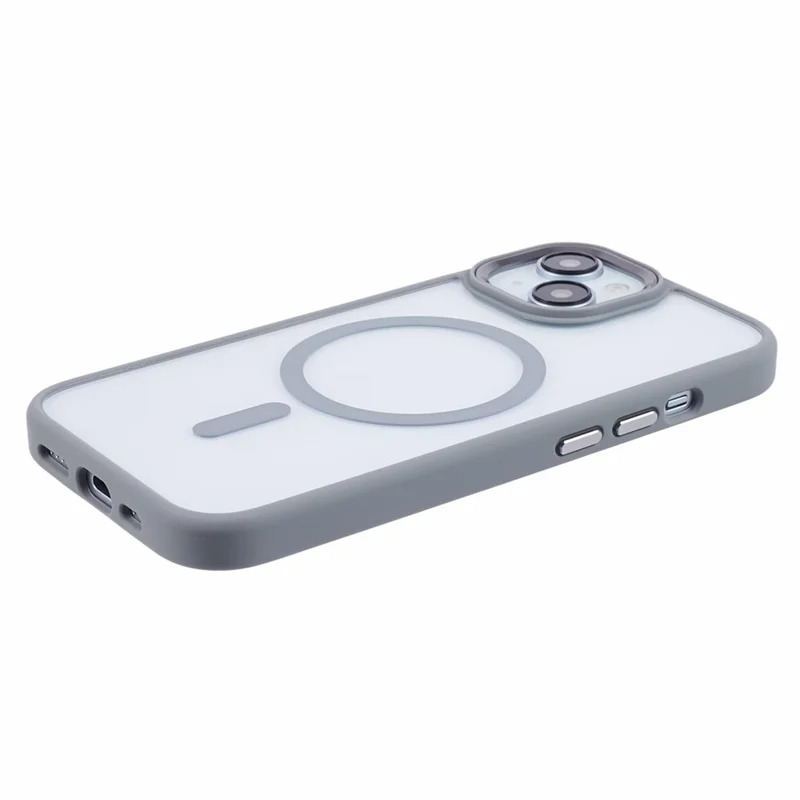 FULEXIN For iPhone 15 Magnetic Phone Case Compatible with MagSafe TPU+PC Protective Cover - Grey