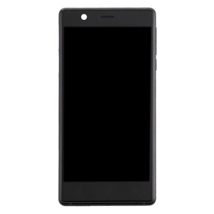 For Nokia 3 TA-1032, TA-1020, TA-1028, TA-1038 Grade C LCD Screen and Digitizer Assembly + Frame Replacement Part (without Logo) - Black