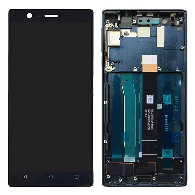 Für Nokia 3 TA-1032, TA-1020, TA-1028, TA-1038 Grade C LCD-Bildschirm und Digitizer-Baugruppe + Rahmen-Ersatzteil (ohne Logo) - Blau