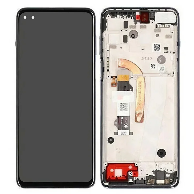 Für Motorola Moto G100 Grade B LCD -bildschirm Und Digitalisiererbaugruppe + Rahmenersatzteil (ohne Logo) - Grau