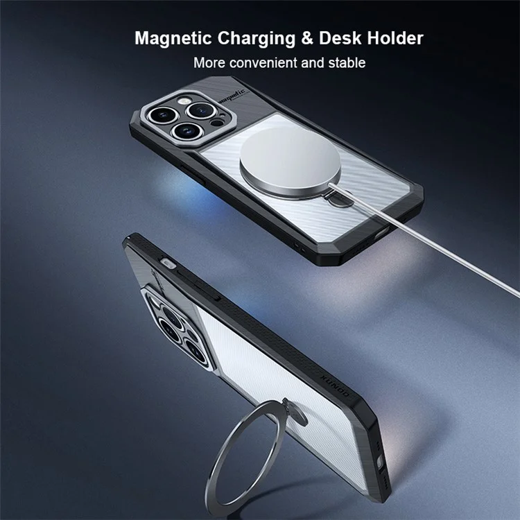 XUNDD Kickstand Cover for iPhone 14 Pro Max Case Compatible with MagSafe PC+TPU Phone Case