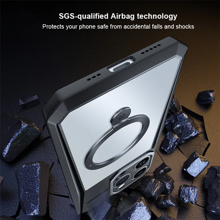 XUNDD Kickstand Cover for iPhone 14 Pro Max Case Compatible with MagSafe PC+TPU Phone Case