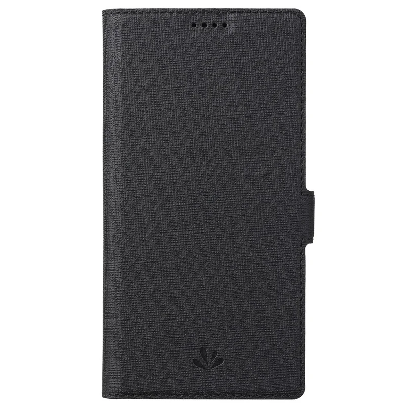 VILI K Series for iPhone 15 Case PU Leather Shockproof Wallet Phone Cover - Black