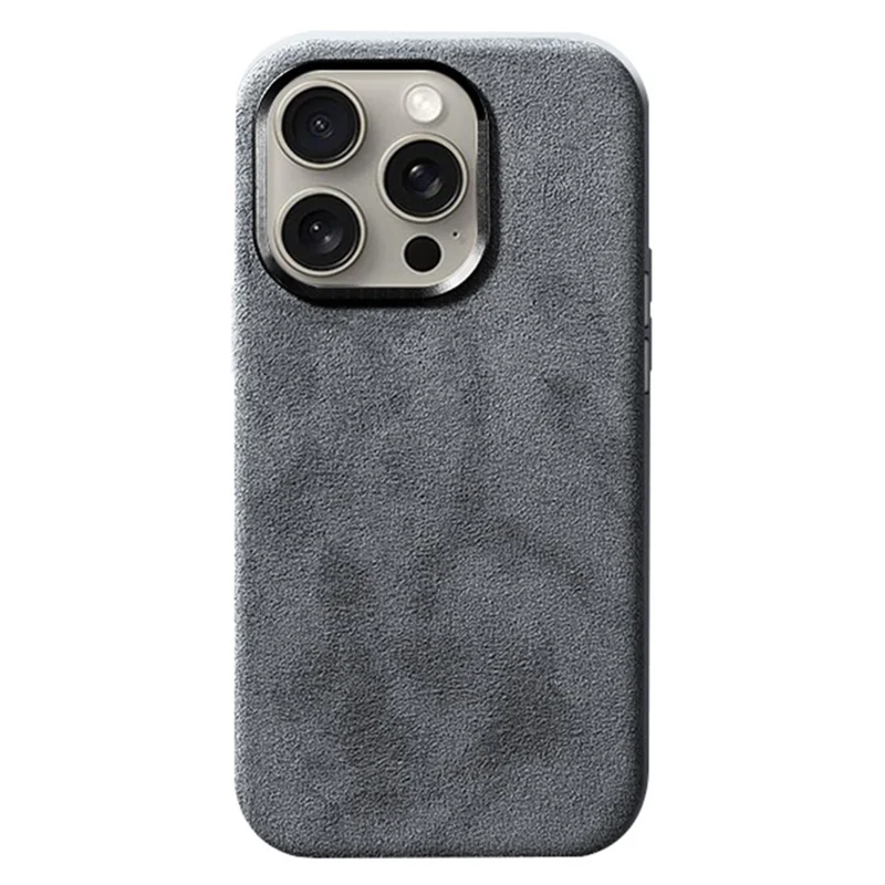 For iPhone 15 Pro Case PC Phone Cover Compatible with MagSafe - Light Grey