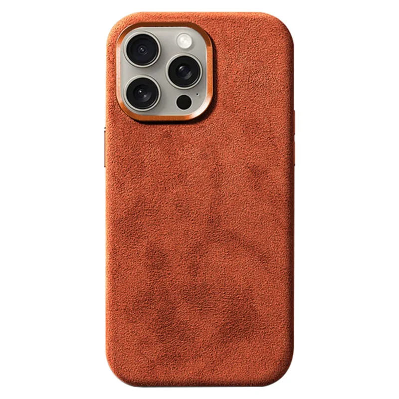 For iPhone 15 Pro Max Case Shockproof PC Phone Cover Compatible with MagSafe - Orange