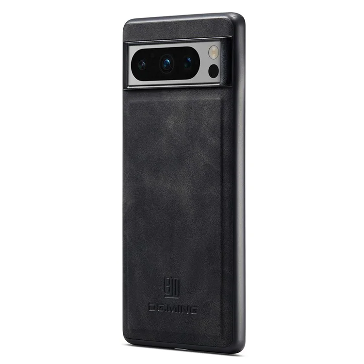 DG.MING для чехла Google Pixel 8 Pro из искусственной кожи ПК + ТПУ Чехол для мобильного телефона - Черный