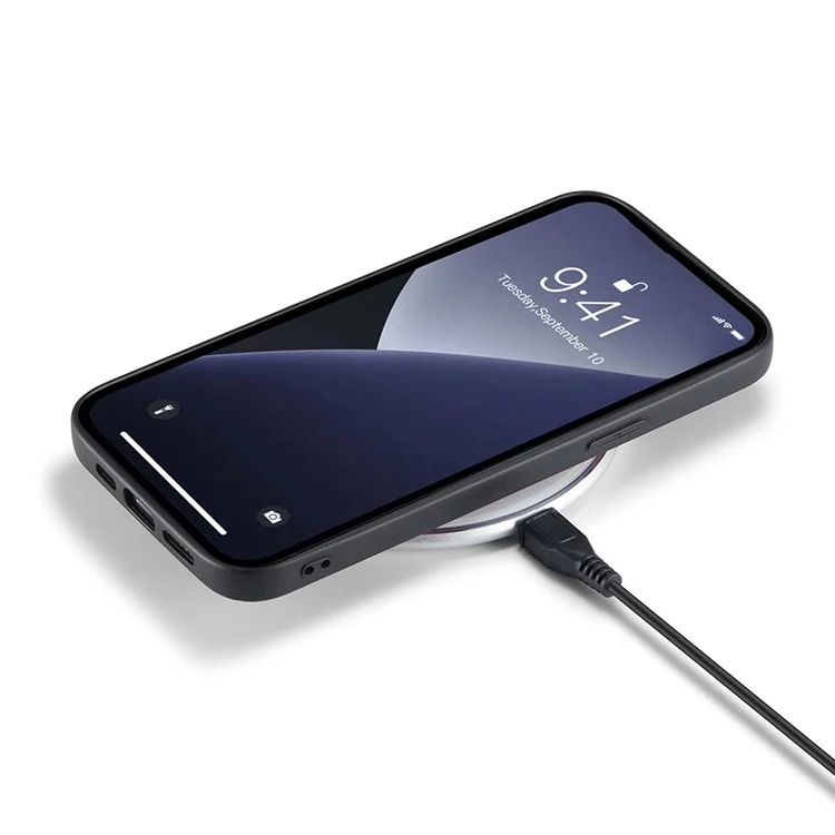 DG.MING для чехла Google Pixel 8 Pro из искусственной кожи ПК + ТПУ Чехол для мобильного телефона - Черный