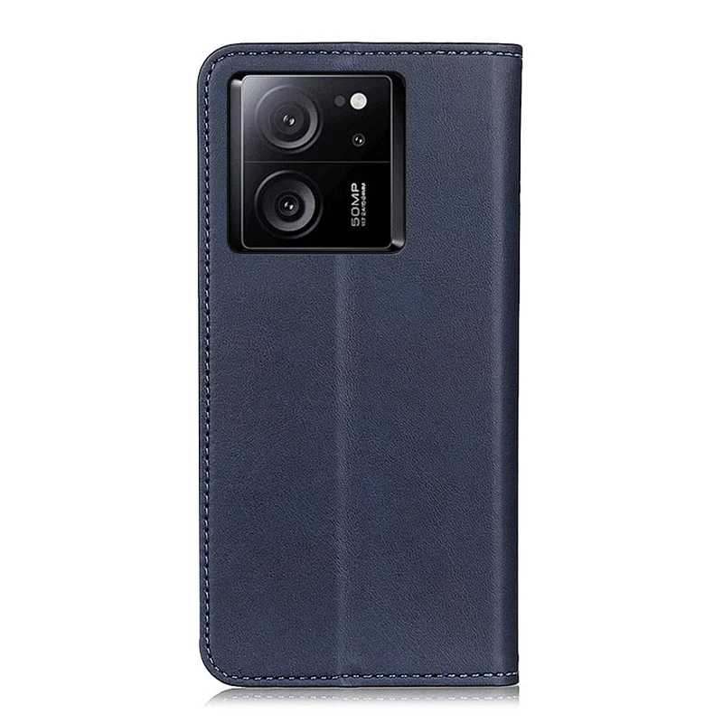 Para Xiaomi 13T / 13T Pro / Redmi K60 Ultra Case Split Leather Wallet Stand Phone Cover - Azul