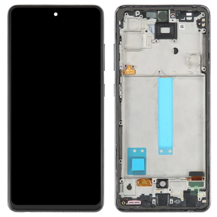 Для Samsung Galaxy A52 4G A525 / A52 5G A526 / A52s 5G A528 Grade C OLED-экран и сборка дигитайзера + рамка (без логотипа) - черный